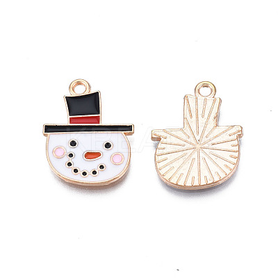 Christmas Alloy Enamel Pendants ENAM-Q442-49-1