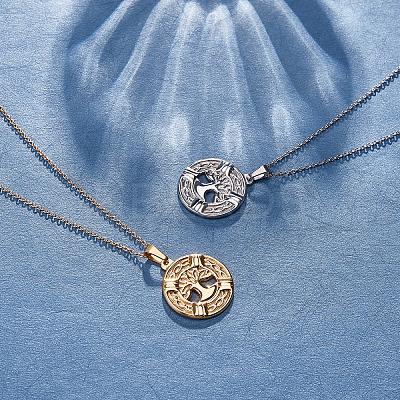 PVD Vacuum Plating 304 Stainless Steel Pendants STAS-UN0019-13-1