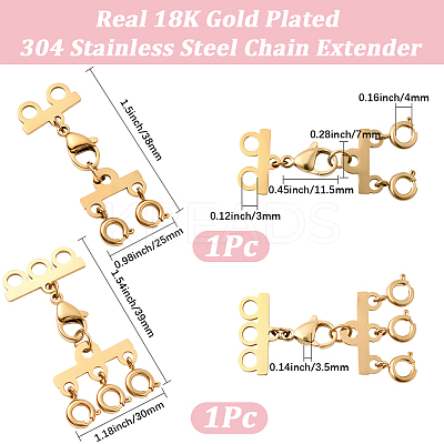 304 Stainless Steel Chain Extender STAS-BBC0008-19A-G-1