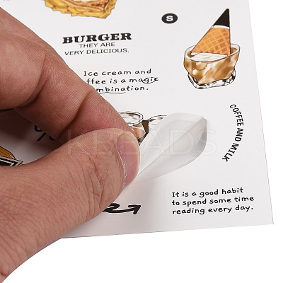 PET Tags
 Picture Stickers AJEW-R098-02C-1