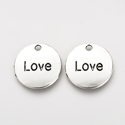 Tibetan Style Alloy Pendants TIBEP-Q078-23AS-NR-1