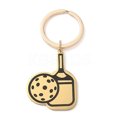 Printed 201 Stainless Steel Paddle Keychains KEYC-H021-01G-1