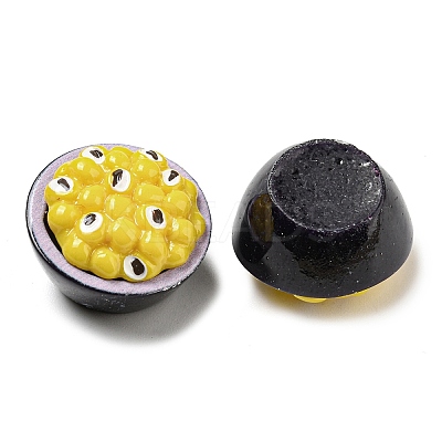 Fruit Opaque Resin Decoden Cabochons RESI-H156-01-06-1