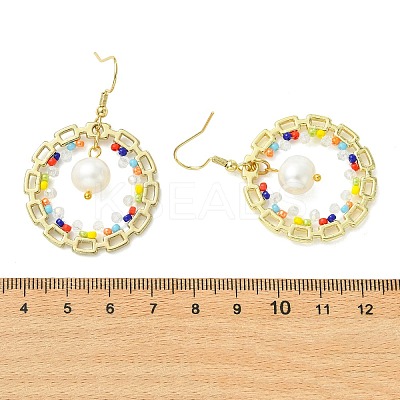 Seed Bead Dangle Earrings EJEW-MZ00744-02-1