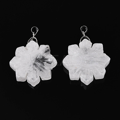 Natural Quartz Crystal Pendants G-T144-12A-1