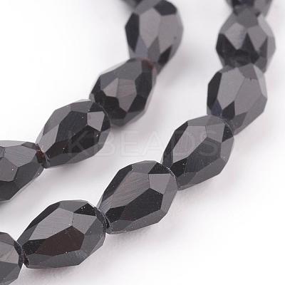 Glass Beads Strands GLAA-R024-6x4mm-13-1