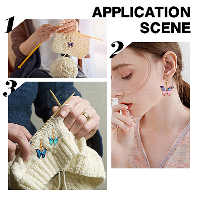 DIY Butterfly Pendant Decoration Making Kit DIY-SC0021-26-1