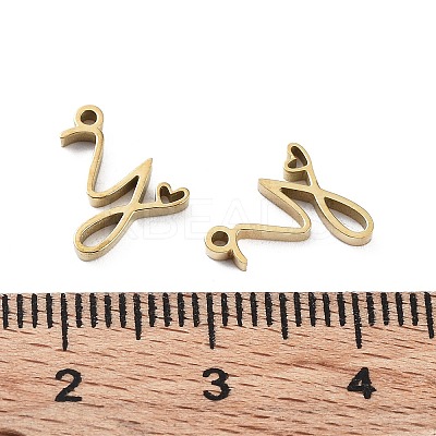 304 Stainless Steel Charms STAS-M327-02G-Y-1