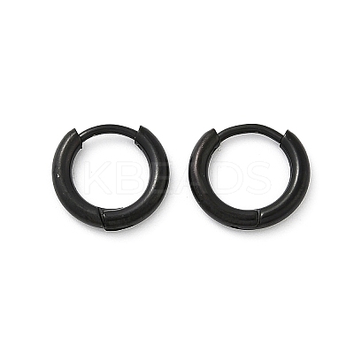 202 Stainless Steel Huggie Hoop Earrings EJEW-F111A-11mm-EB-1