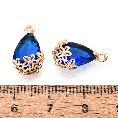 Transparent Glass Pendants GLAA-YW0001-108C-1