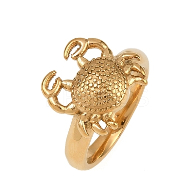 304 Stainless Steel Finger Rings for Women RJEW-C144-02G-1