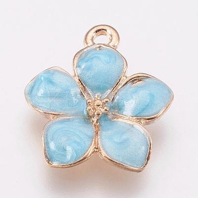 Zinc Alloy Enamel Pendants PALLOY-I124-10G-E-1