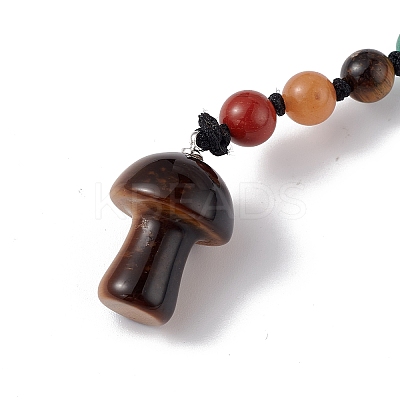 7 Chakra Gemstone Beads Keychain KEYC-F036-01C-1