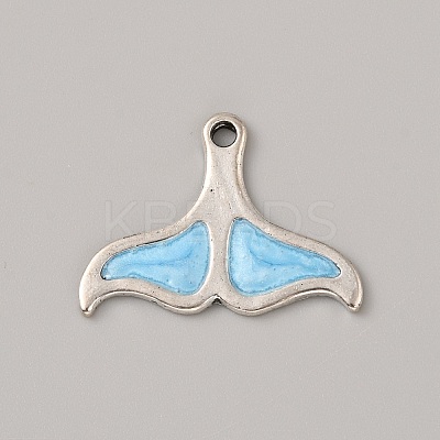Ocean Theme Alloy Enamel Pendants LS-ENAM-CJC0022-14G-AS-1