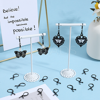 40Pcs 304 Stainless Steel Leverback Earring Findings STAS-SC0009-31EB-1