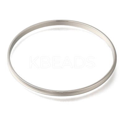Non-Tarnish 304 Stainless Steel Plain Bangles BJEW-L664-024E-P-01-1
