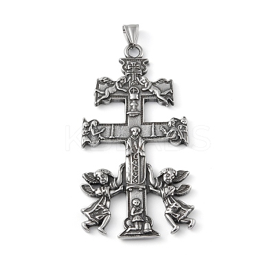 304 Stainless Steel Big Pendants STAS-K255-01AS-1