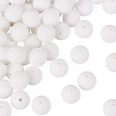50Pcs Food Grade Eco-Friendly Silicone Beads SIL-TA0002-89A-1