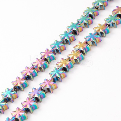 Electroplate Synthetic Non-magnetic Hematite Beads G-I317-03H-1