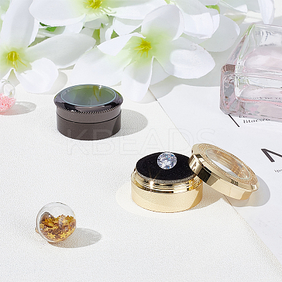 Round Alloy Loose Diamond Storage Boxes CON-WH0095-24B-B-1