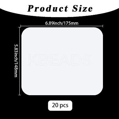 20Pcs Suede Fiber Glasses Cleaning Cloth AJEW-GF0012-51C-1