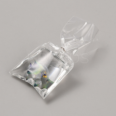 Transparent Resin Big Pendants RESI-TAC0018-28E-1