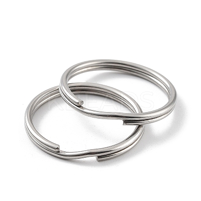 Non-Tarnish 304 Stainless Steel Split Key Rings STAS-Q314-02I-P-1