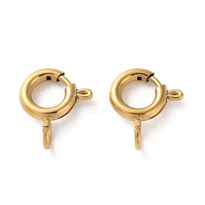Ion Plating(IP) 304 Stainless Steel Spring Ring Clasps LS-X-STAS-C114-04A-G-1