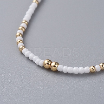 Seed Beaded Necklaces NJEW-JN02659-03-1
