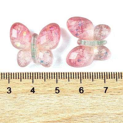 Transparent Epoxy Resin Butterfly Decoden Cabochons CRES-M034-02E-1
