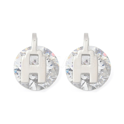 304 Stainless Steel Micro Pave Clear Cubic Zirconia Stud Earrings EJEW-Z089-03P-1