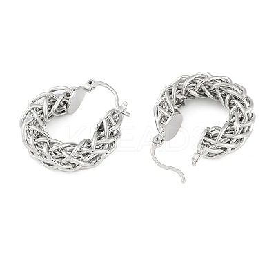 Brass Hoop Earring for Women EJEW-L288-002P-1