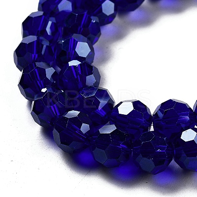 Electroplate Transparent Glass Beads Strands EGLA-A035-T10mm-A06-1