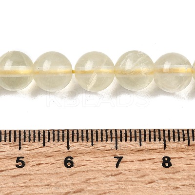 Natural Lemon Quartz(Heated) Beads Strands G-G286-A04-8mm-01-1