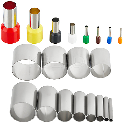 Plastic & Stainless Steel Clay Round Hole Cutter TOOL-CP0001-51-1