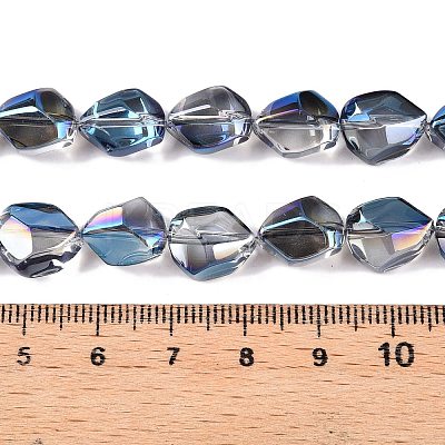 Electroplate Glass Beads Strands EGLA-T021-10G-1