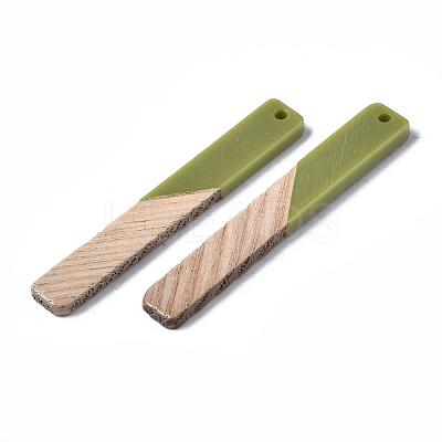 Resin & Wood Big Pendants RESI-T035-19-A02-1