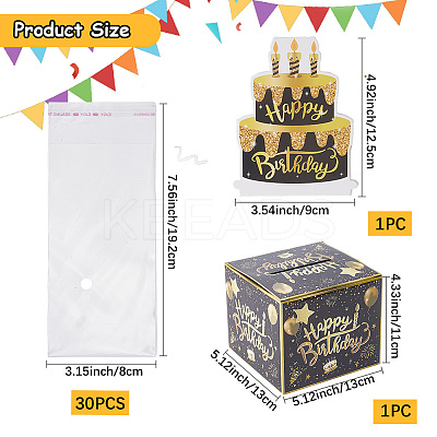 Happy Birthday Day Money Box for Cash Gift Pull DIY-WH200050-32C-1