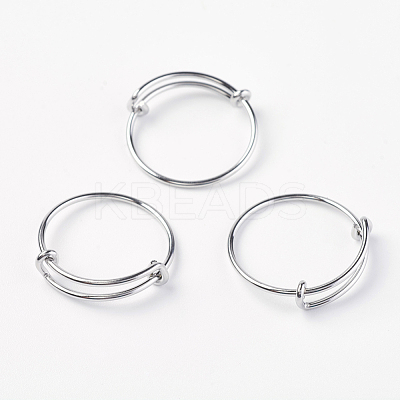 Tarnish Resistant Adjustable 304 Stainless Steel Rings RJEW-I056-001P-1