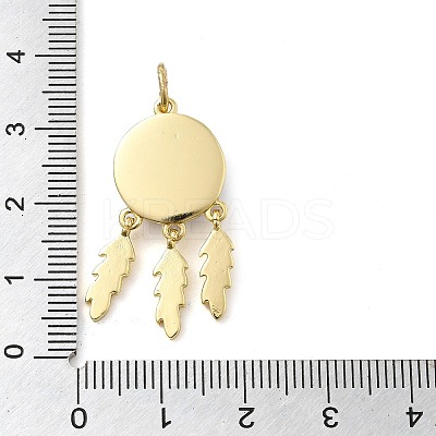 Real 18K Gold Plated Brass Pendants KK-A198-02G-04-1