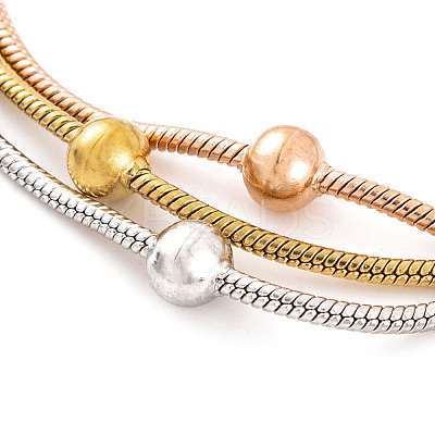 Stainless Steel Multi-strand Ball Bracelets LS-BJEW-L687-01M-1