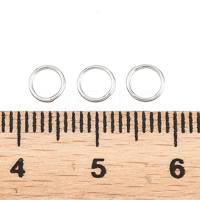 Brass Closed Jump Rings KK-D257-01P-05-1