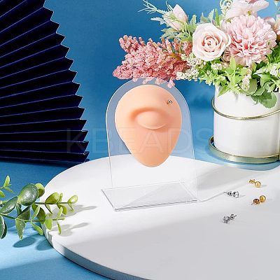 Soft Silicone Eye Flexible Model Body Part Displays with Acrylic Stands ODIS-WH0002-24-1