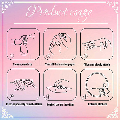 Waterproof Reflective Plastic Mirror Stickers DIY-WH0668-009-1