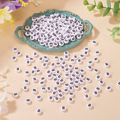 500Pcs Acrylic Beads SACR-TA0001-55B-1