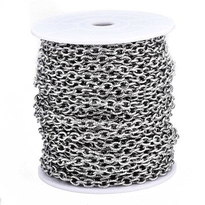 Tarnish Resistant 304 Stainless Steel Cable Chains CHS-T003-23B-P-1