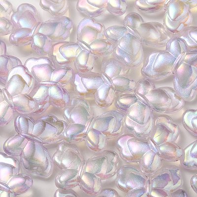 UV Plating Luminous Transparent Acrylic Beads OACR-P010-11D-1
