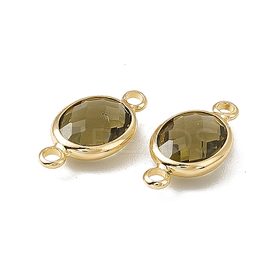 Transparent K9 Glass Connector Charms GLAA-A005-10G-08-1