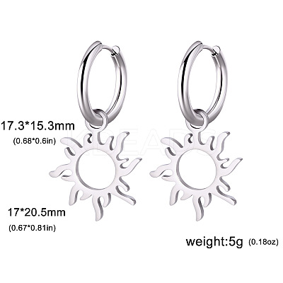 304 Stainless Steel Hoop Earrings FS-WG6A0FB-07-1