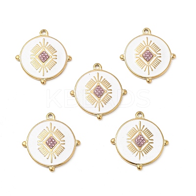 PVD Vacuum Plating 201 Stainless Steel Enamel Pendants STAS-J401-VC979-1